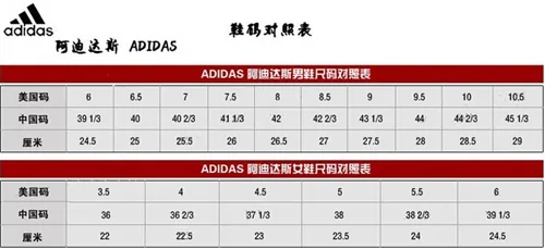 nike鞋码和中国码对照表-第3张图片-万福百科