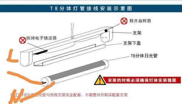 日光灯接线图怎样画?led日光灯接线图实物-第3张图片-万福百科