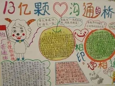 推广普通话的手抄报怎么做简单(推广普通话简单绘画手抄报)-第4张图片-万福百科