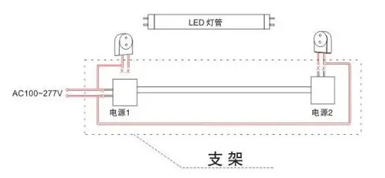 日光灯接线图怎样画?led日光灯接线图实物-第4张图片-万福百科