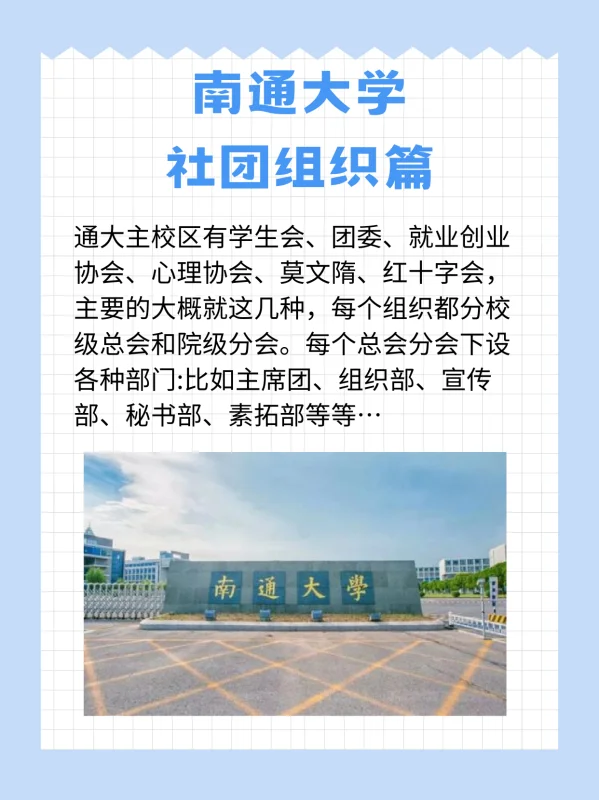 南通大学学生会自管会都是什么人?-第3张图片-万福百科