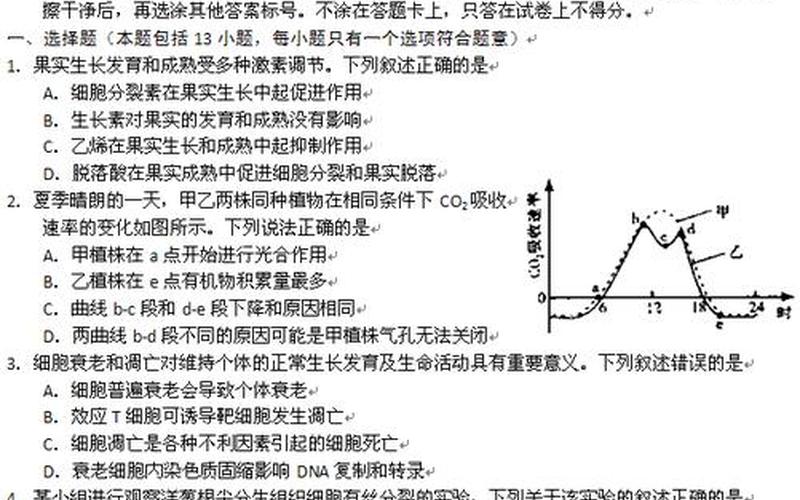 2012山东理综 2012山东理综考试：综合科学知识全面解析-第1张图片-万福百科