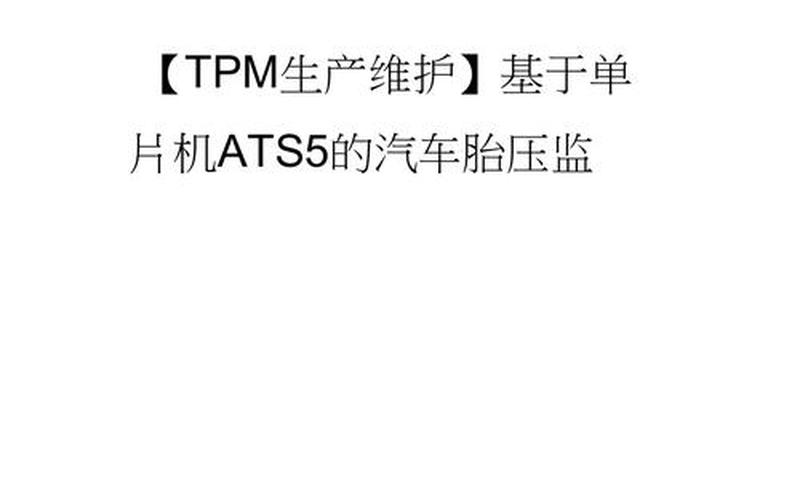 TPMS是什么意思汽车上 TPM简介：了解TPM的含义及其作用-第1张图片-万福百科