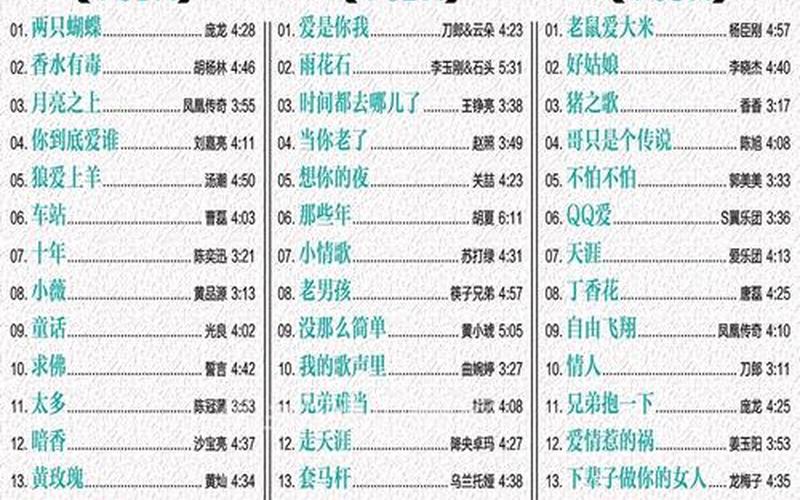 90后喜欢的歌曲大全 90后狂热热门歌曲全揭秘-第1张图片-万福百科