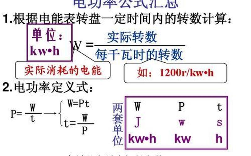 电量计算公式多少度电-电量计算公式：如何精确计算电能消耗？-第1张图片-万福百科