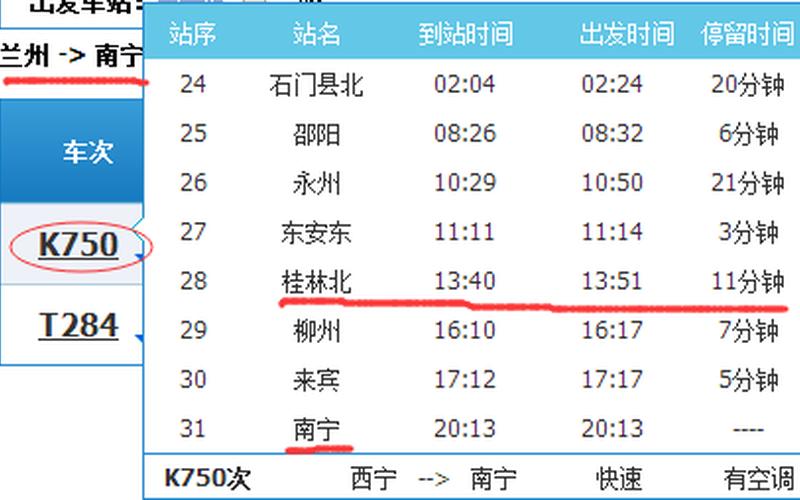 南宁到桂林的火车时刻表-第1张图片-万福百科