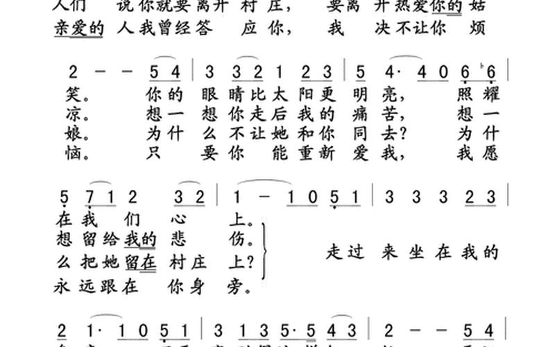 红河谷葫芦丝简谱-第1张图片-万福百科