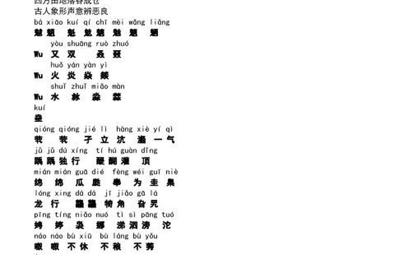 生僻字歌词带拼音-第1张图片-万福百科