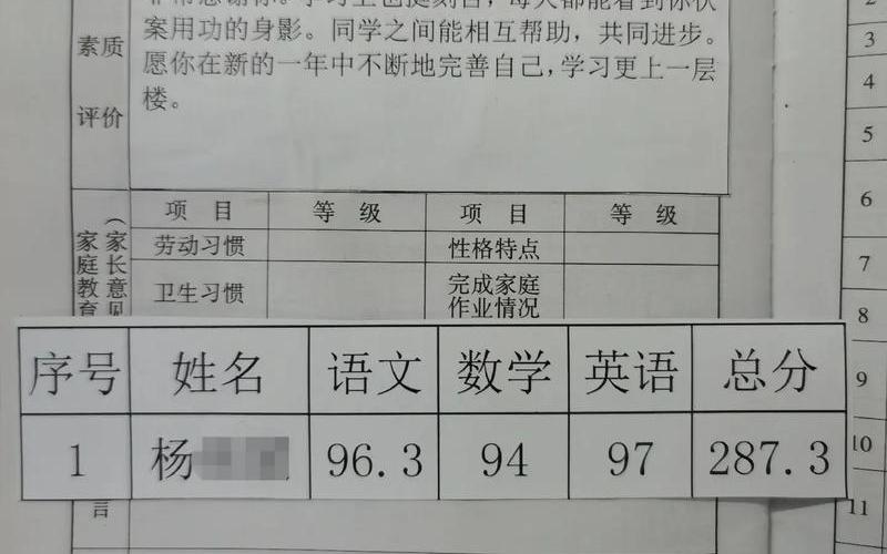 小学毕业考试成绩-第1张图片-万福百科